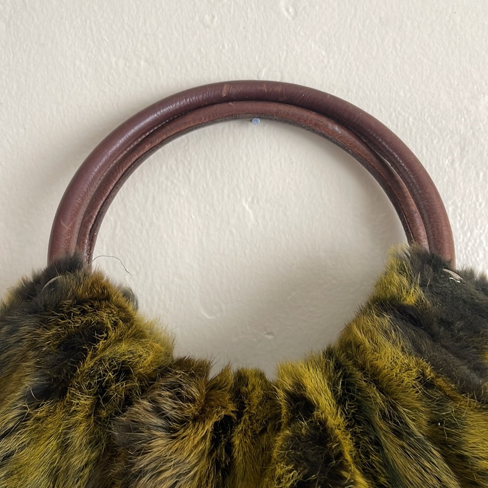 Elena Girardi large rabbit fur shoulder bag - Picture 5 of 11